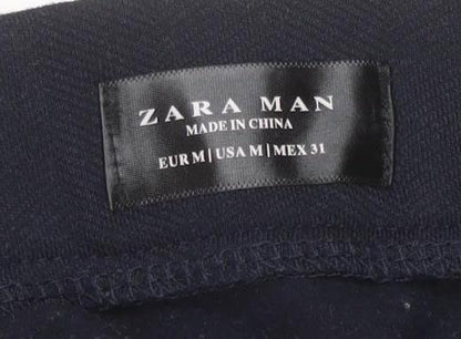 Zara Man Black Slim Fit Chino Trousers Men's M 31in Waist