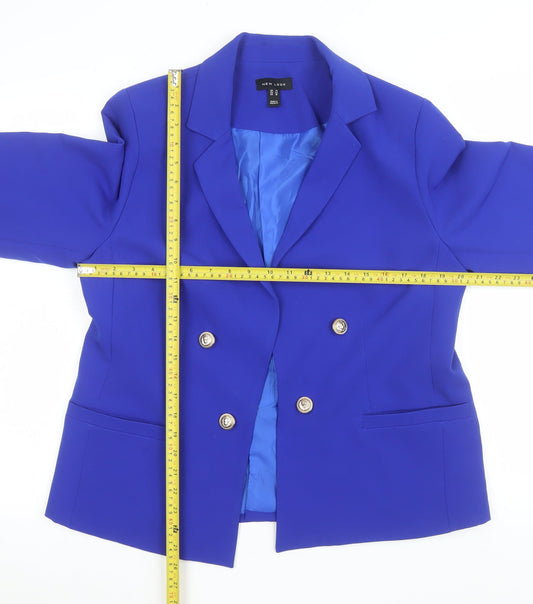 Womens UK Size 14 New Look Regular Blue Blazer