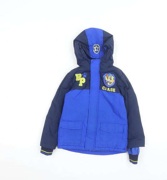 Boys UK Size 4-5 Years Primark Blue Puffer Jacket