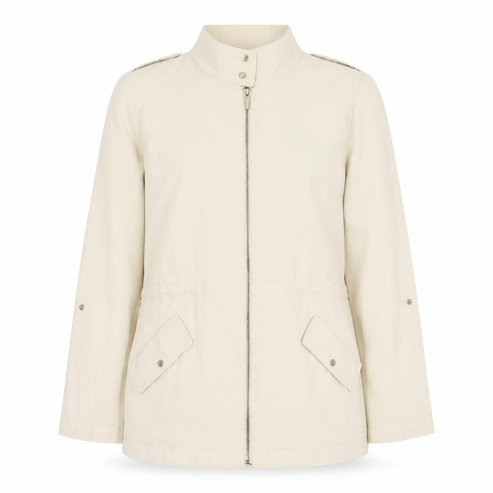 Womens UK Size 12 Zara Beige Basic Jacket