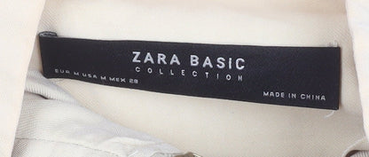 Womens UK Size 12 Zara Beige Basic Jacket