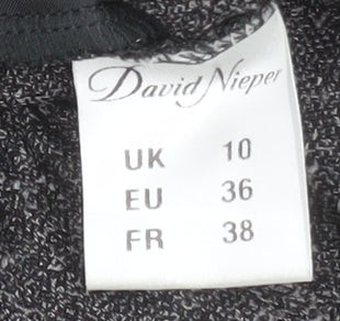 Womens UK Size 10 David Nieper Regular Fit Business Casual Workwear Grey Trouser