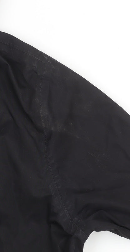Womens UK Size 8 F&F Black Parka Coat
