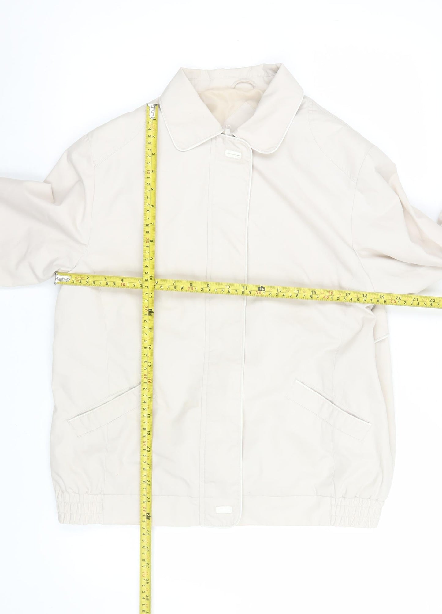 Womens UK Size 14 BHS Beige Basic Jacket