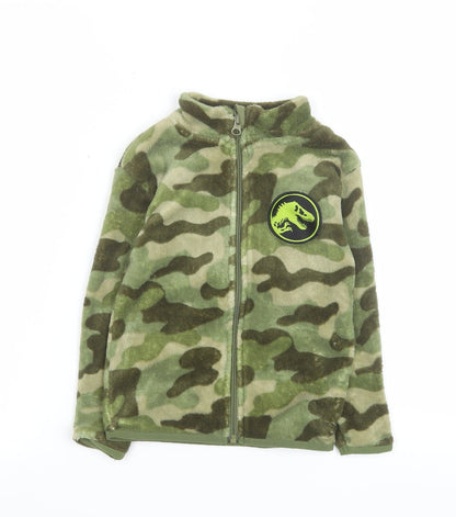Boys UK Size 2-4 Years Jurassic World Green Basic Jacket