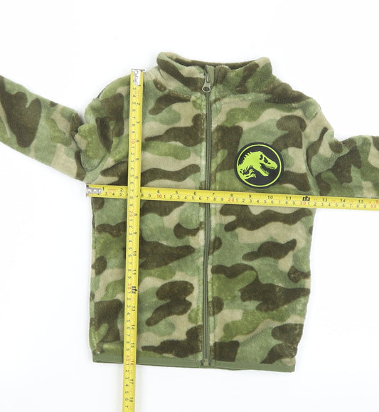 Boys UK Size 2-4 Years Jurassic World Green Basic Jacket