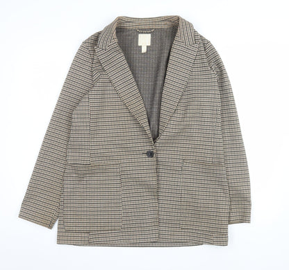 Womens UK Size 14 H&M Regular Brown Blazer