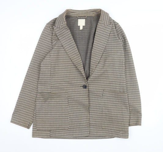 Womens UK Size 14 H&M Regular Brown Blazer