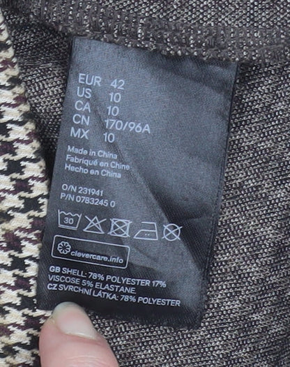 Womens UK Size 14 H&M Regular Brown Blazer