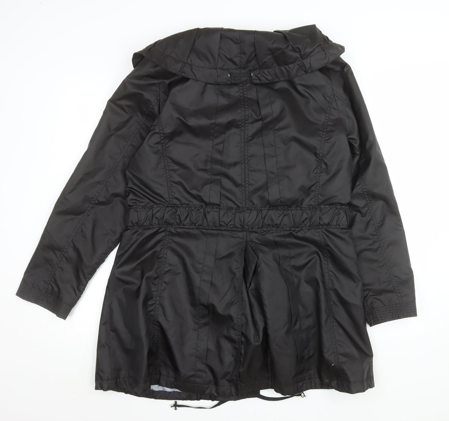 Womens UK Size 12 Jan Kuiperus Black Parka Coat