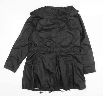 Womens UK Size 12 Jan Kuiperus Black Parka Coat