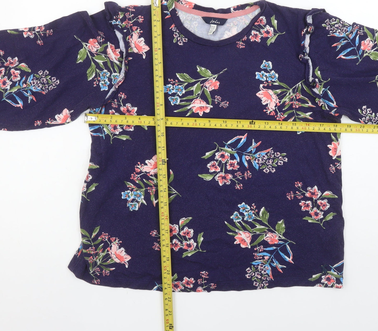 Womens UK Size 10 Joules Blue Tunic Blouse
