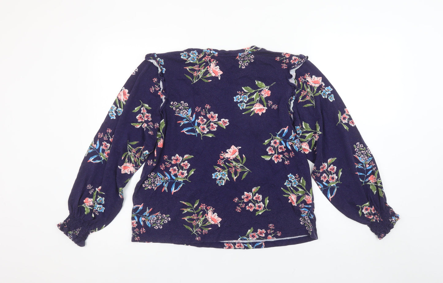 Womens UK Size 10 Joules Blue Tunic Blouse