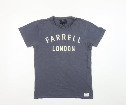 Mens UK Size S Farrell Blue  T-Shirt