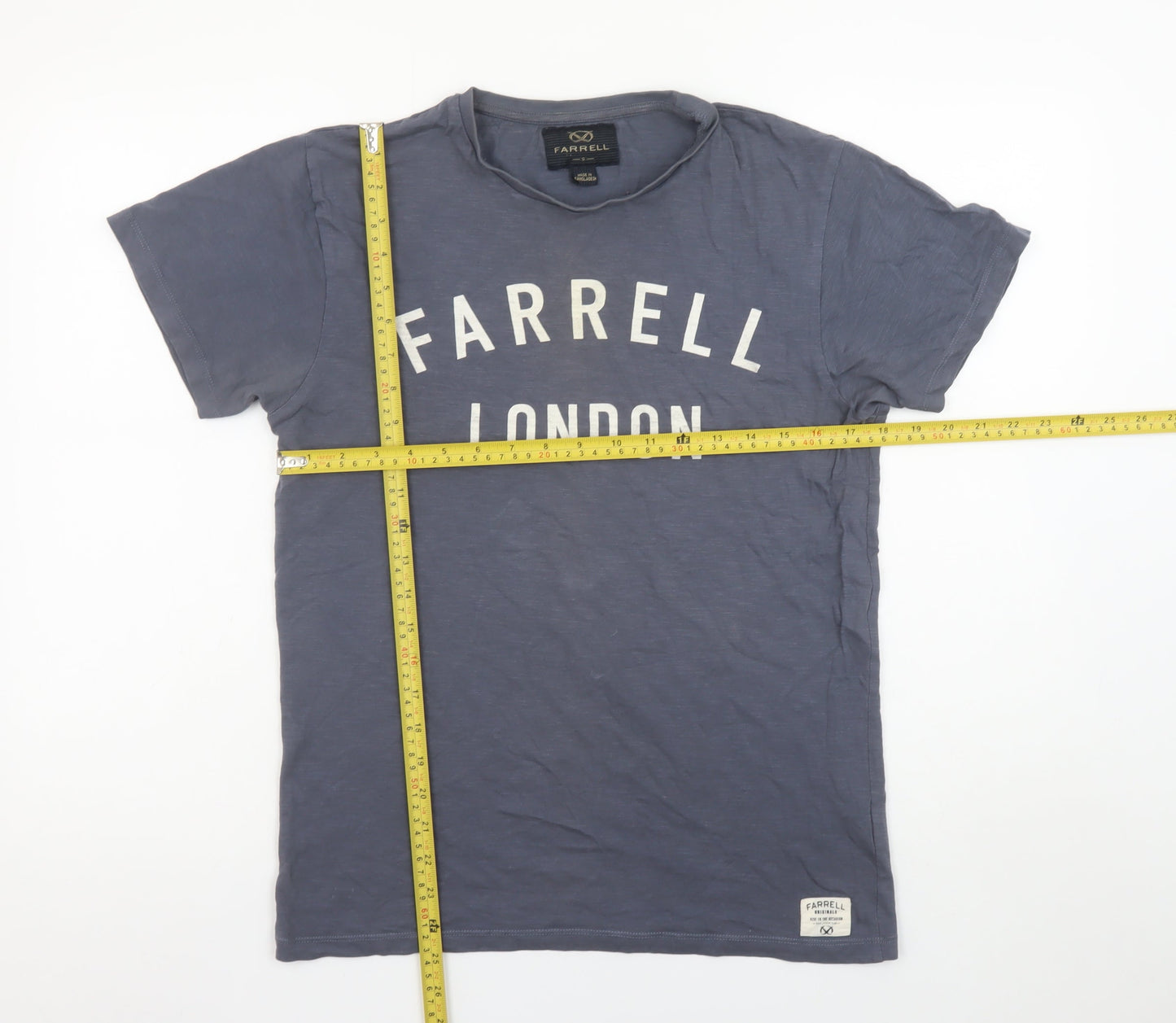 Mens UK Size S Farrell Blue  T-Shirt