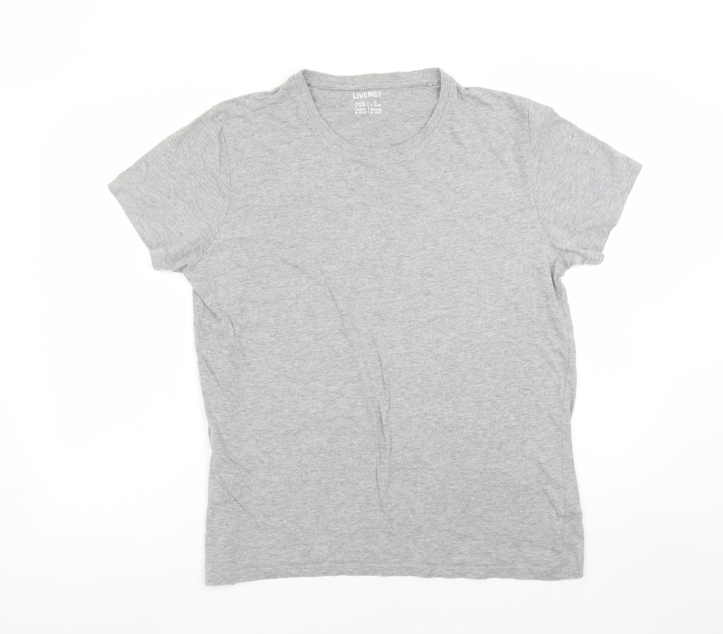 Mens UK Size M Livergy Grey  T-Shirt