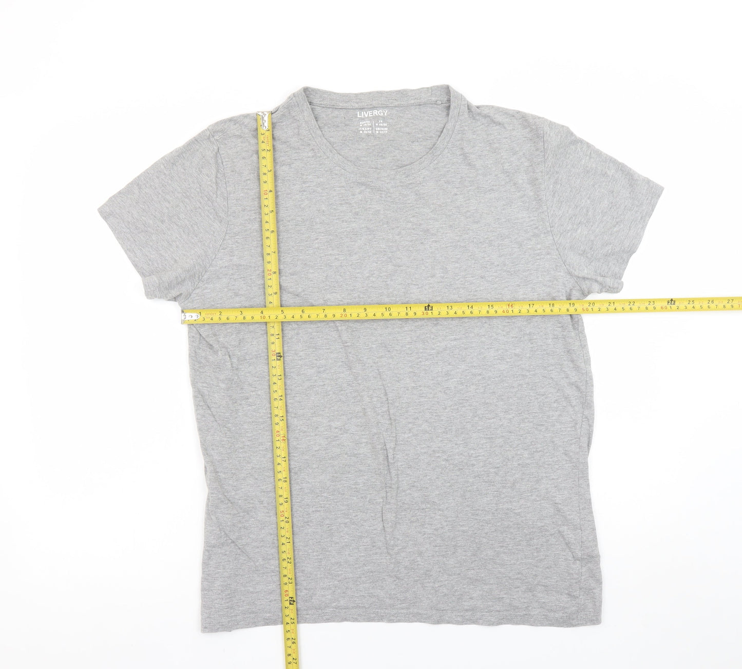 Mens UK Size M Livergy Grey  T-Shirt