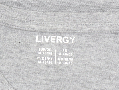 Mens UK Size M Livergy Grey  T-Shirt