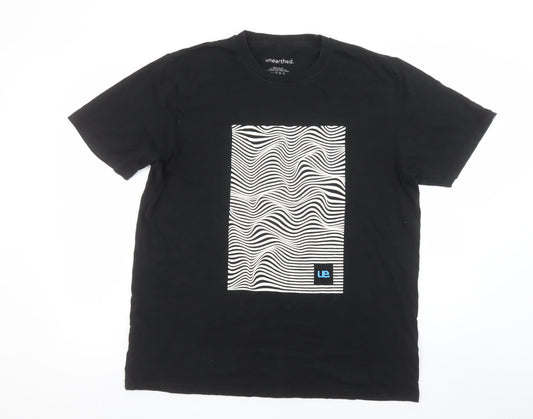 Mens UK Size L unearthed Black  T-Shirt