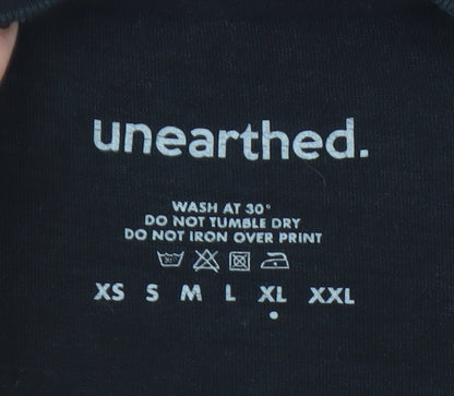 Mens UK Size L unearthed Black  T-Shirt