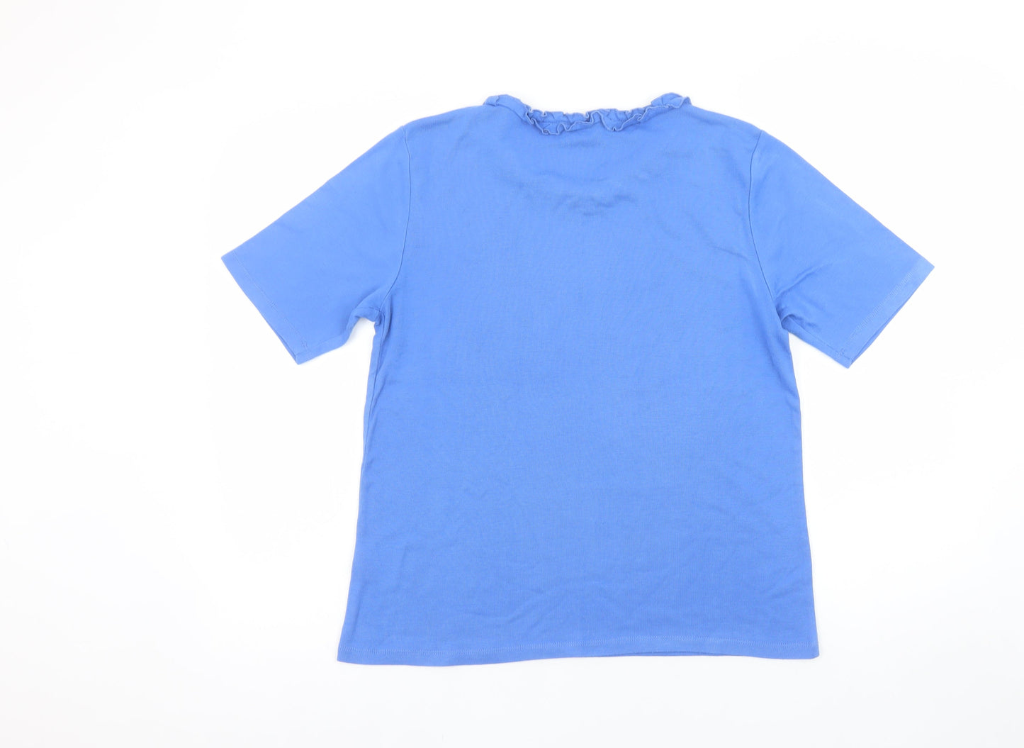 Womens UK Size 16 Poppy Blue Basic T-Shirt