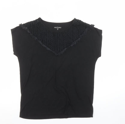 Womens UK Size 12 Inextenso Black Camisole T-Shirt