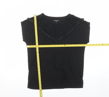 Womens UK Size 12 Inextenso Black Camisole T-Shirt