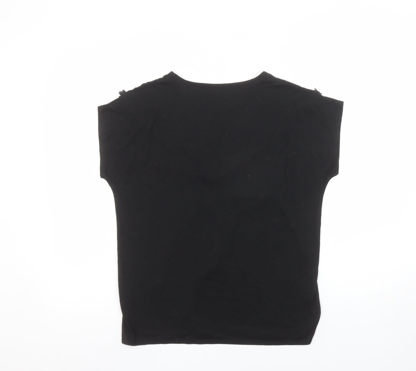 Womens UK Size 12 Inextenso Black Camisole T-Shirt