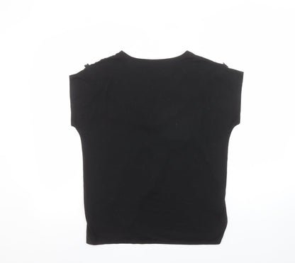 Womens UK Size 12 Inextenso Black Camisole T-Shirt