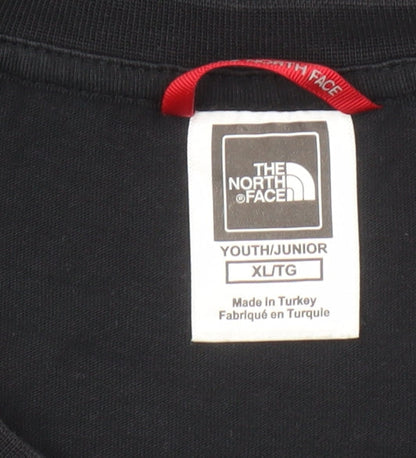 Boys UK Size XL The North Face Black Basic T-Shirt