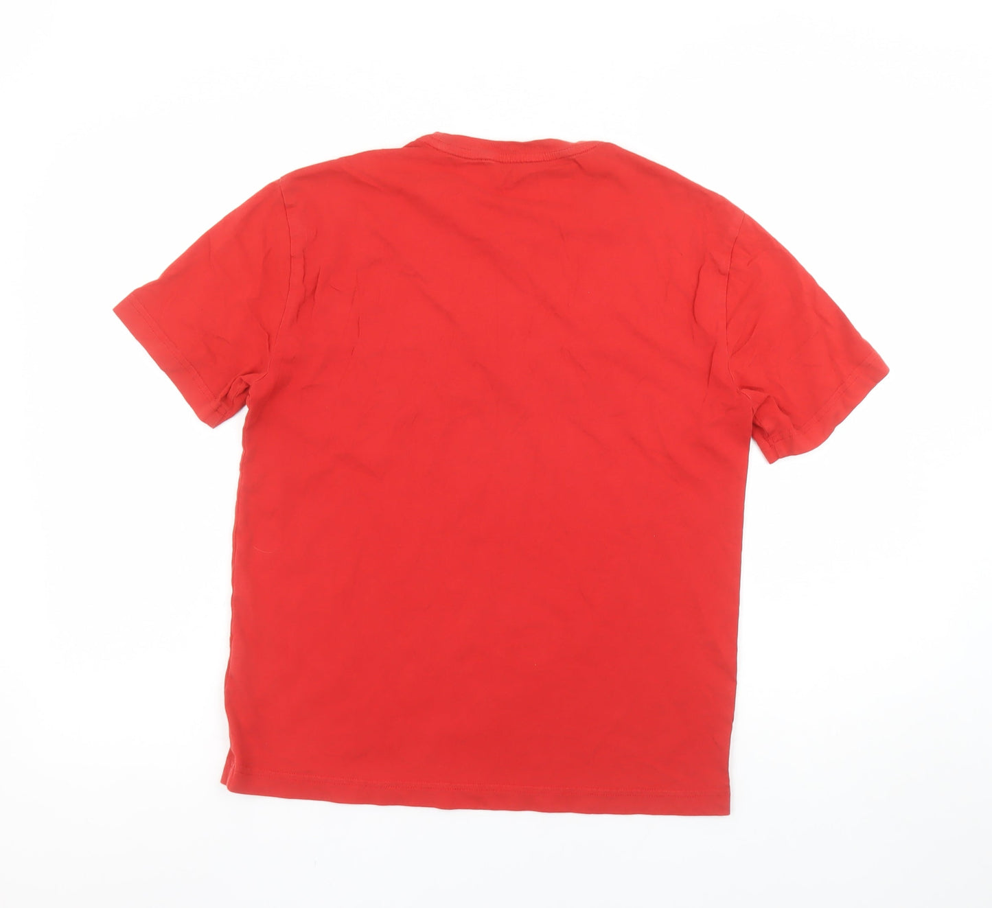Mens UK Size S Emporio Armani Red  T-Shirt