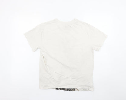 Primark Girls Beige Beetlejuice Graphic T-Shirt 12-13 Years 158cm