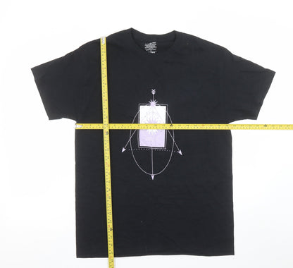 Daisy Street Women's Black Graphic Cotton T-Shirt Size S