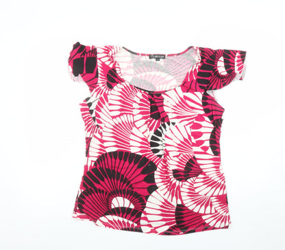 Womens UK Size 16 elle louise Pink Basic T-Shirt