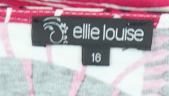 Womens UK Size 16 elle louise Pink Basic T-Shirt