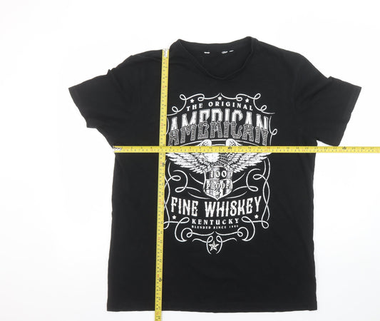 Mens UK Size L NEXT Black  T-Shirt