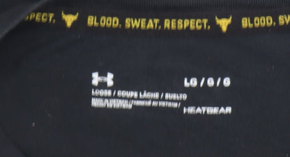 Mens UK Size L Under armour Black  T-Shirt