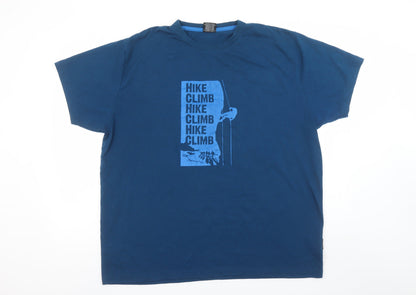 Mens UK Size 2XL Trespass Blue  T-Shirt