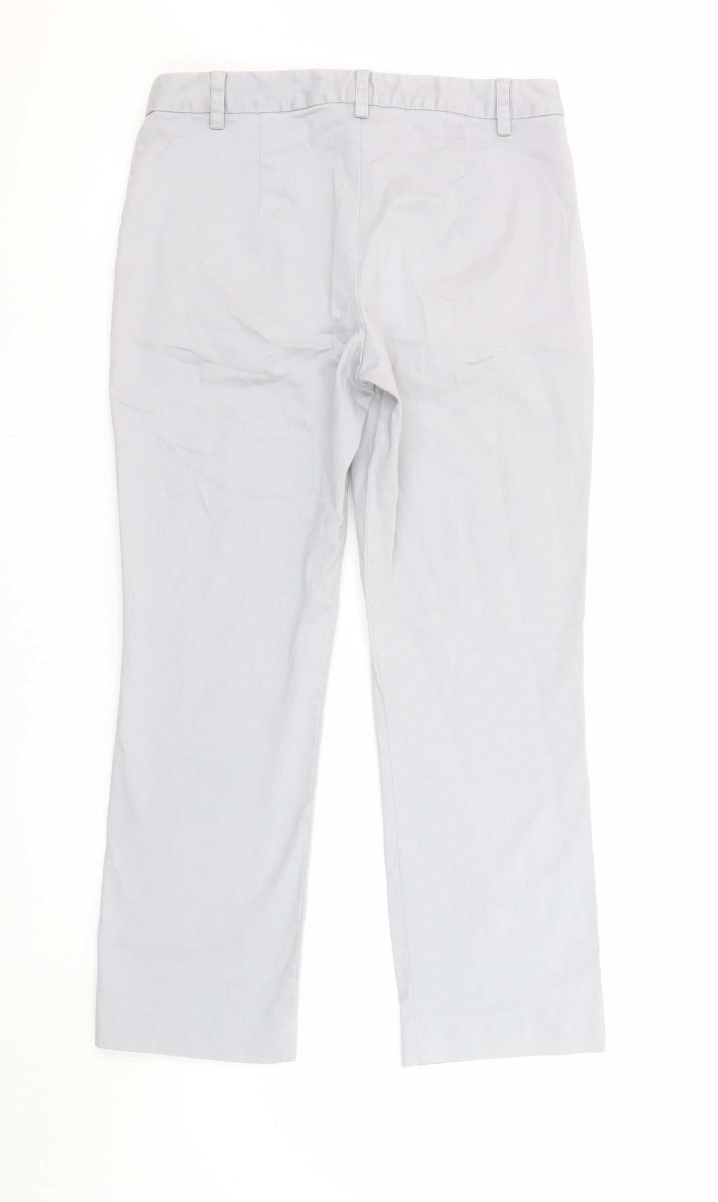 Womens UK Size 10 Great Plains Regular Fit Chino Grey Trousers