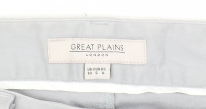 Womens UK Size 10 Great Plains Regular Fit Chino Grey Trousers