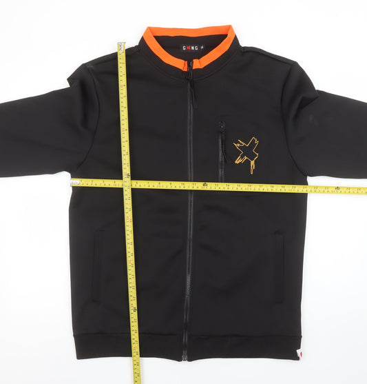 Mens UK Size XL GONG Black Full Zip Sweatshirt