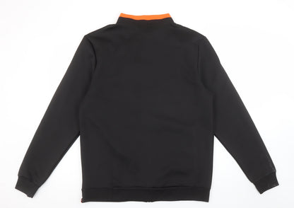 Mens UK Size XL GONG Black Full Zip Sweatshirt