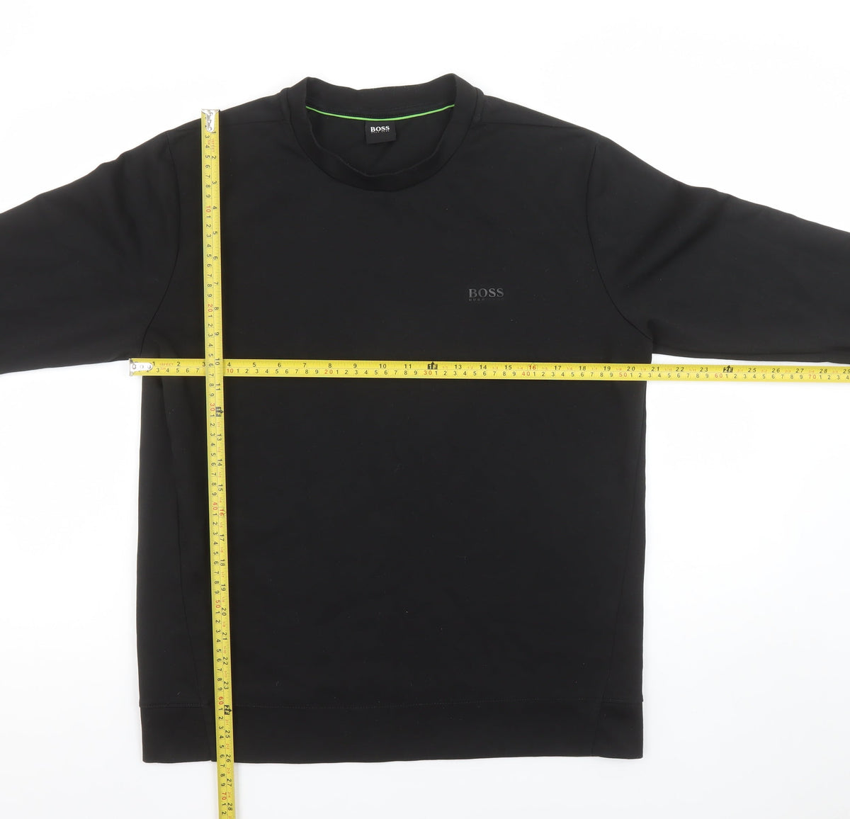 Mens UK Size M Boss Black Pullover Sweatshirt