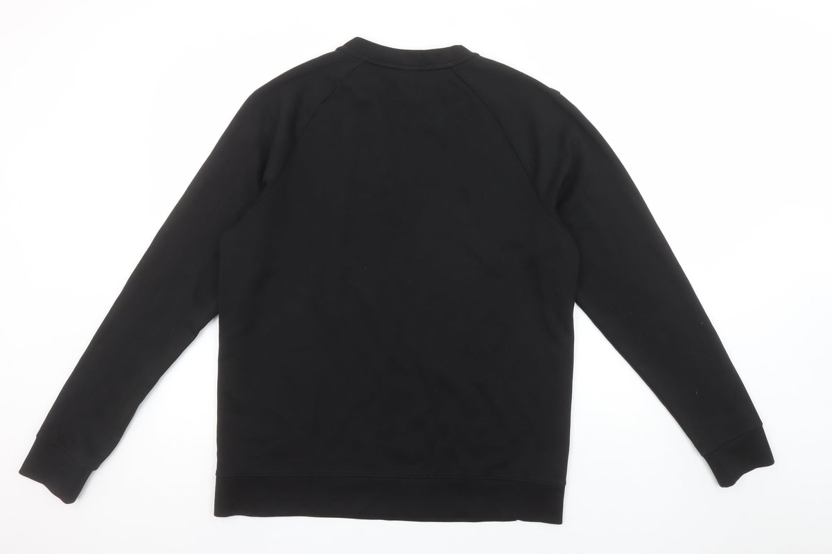 Mens UK Size M Boss Black Pullover Sweatshirt