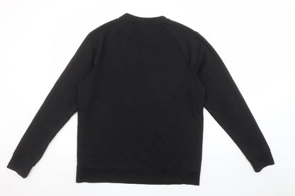 Mens UK Size M Boss Black Pullover Sweatshirt