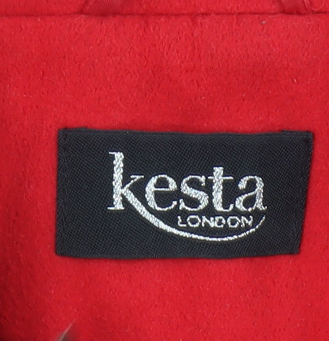 Womens UK Size 16 Kesta London Red Overcoat