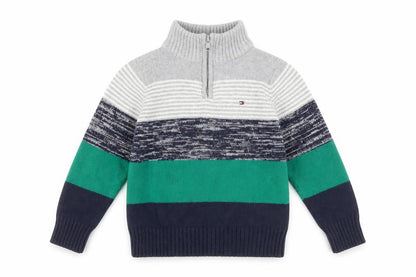 Boys UK Size 4 Years Tommy Hilfiger Multicoloured Pullover Jumper