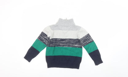 Boys UK Size 4 Years Tommy Hilfiger Multicoloured Pullover Jumper
