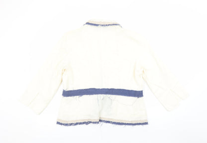 Womens UK Size 16 Stormafit Regular Ivory Blazer