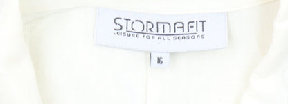 Womens UK Size 16 Stormafit Regular Ivory Blazer
